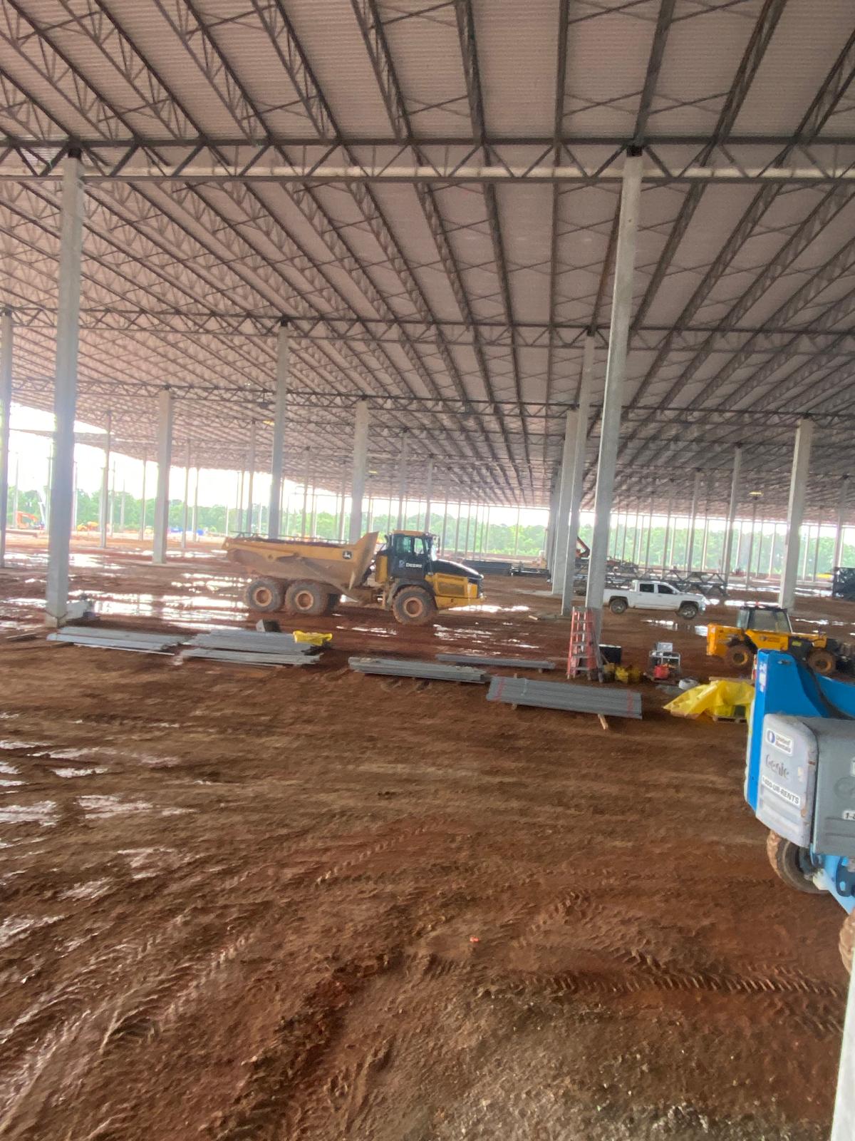 Industrial build from groundbreaking